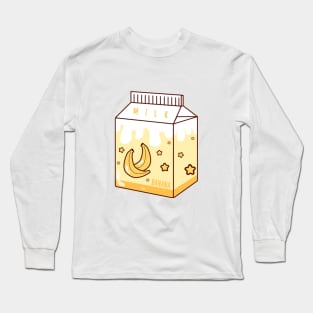 Japanese aesthetics kawaii banana milk Long Sleeve T-Shirt